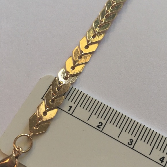 Gold Toned Anklet - Picture 7 of 8